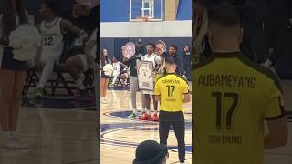 LeBron  and the family as son Bryce James sizzles on Senior Night