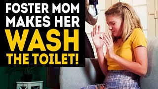 Wealthy foster mom forced an orphan girl to wash toilets
