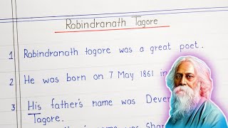 10 lines on Rabindranath Tagore || short essay about Rabindranath Tagore in English || @Ac education