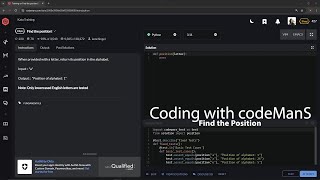 Codewars: Python | 8 kyu | Find the Position