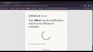 Oracle Login and Two Factor Authentication