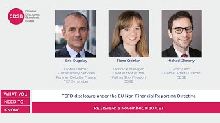 TCFD disclosure under the EU Non-Financial Reporting Directive