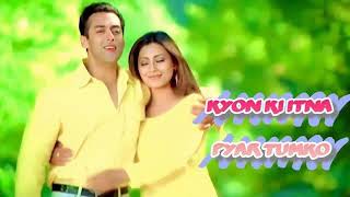Kyun Ki Itna Pyar | Hindi Song | Full HD Video | Alka Yagnik, Udit Narayan | 90's Song | Salman Khan