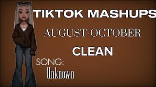TIKTOK MASHUPS AUGUST-OCTOBER DANCES 2023 + CLEAN + SONG NAMES ADDED
