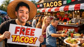I Filled An EMPTY Taco Stand With Customers!