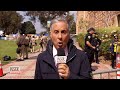 pro palestinian protesters and israel supporters clash at ucla