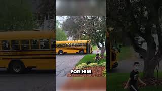 School Bus Cheers on a Student (@onbrandwithnora)