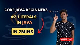 #7 Literals in Java | Java tutorial for Beginners | Core Java Tutorials Tamil |