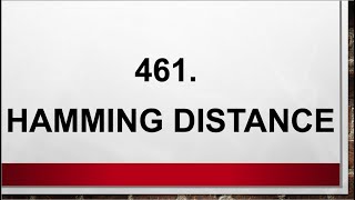 Hamming Distance (Leetcode 461)