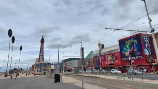 Walk Around Blackpool Seafront, Central Pier Area, 8.7.20