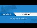 Linux Driver User space Vs Kernel Space online video  | Multisoft Virtual Academy