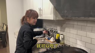 在美国一天工作12小时，回家后和老婆好好吃一顿😂#美国生活vlog