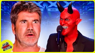 DEVIL SINGER SHOCKS SIMON COWELL with his ANGELIC VOICE!