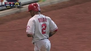 LAA@HOU: Aybar drives in a pair with single to right