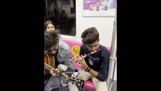 Pasoori in Metro | Flute X Guitar | Metro Singing Prank | Singing Reaction |