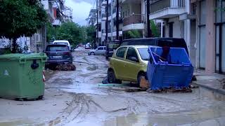 Homes, streets flood as storm batters central Greece – News