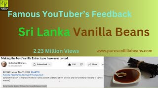 Sri Lanka Vanilla Beans- Premium Quality Pods for Baking and other recipes