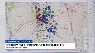 Officials present proposed list of road projects to Greenville Co. Penny Tax Commission