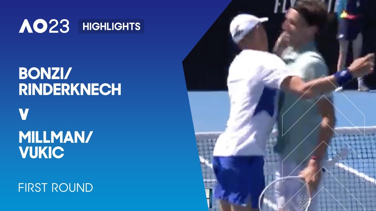 Barrientos/Behar V Bonzi/Rinderknech Highlights | Australian Open 2023 ...