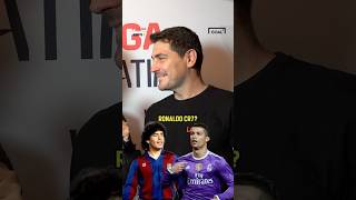 Iker Casillas Picks Between Some Of The Best ElClásico Players EVER 😮‍💨 #football #messi #ronaldo