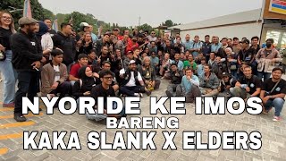 Kaka Slank X Elders Riding Seru Seruan ke IMOS bareng Komunitas Vespa