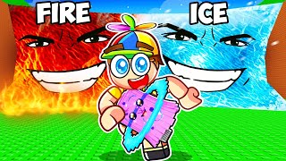 Johnny Plays New FIRE AND ICE Update In Escape Tsunami For Brainrot...