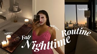 FALL NIGHT TIME ROUTINE + USING ALL OF MY SEPHORA BODY CARE & SKIN CARE FAVORITES | GLOWY SKIN