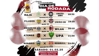 Copa Rothenburg de futsal! Rodada do Sábado 01/02!