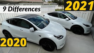 2020 VS 2021 Tesla Model Y Interior and Exterior Differences