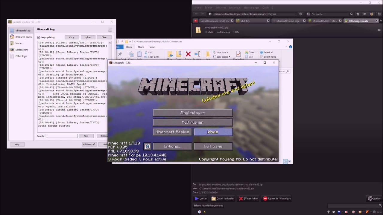 Tuto Minecraft : Installer Des Mods Avec MultiMc - YouTube