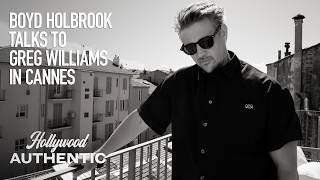 Boyd Holbrook talks to Greg Williams in Cannes