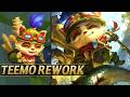 TEEMO REWORK NEW GAMEPLAY, Abilities, Skins, Comparison, Splash Art - League of Legends