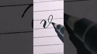 How to write letter 'v' in calligraphy style (B-22) #calligraphy  #shorts #viral