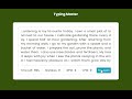 Typing Master Game App in JavaScript