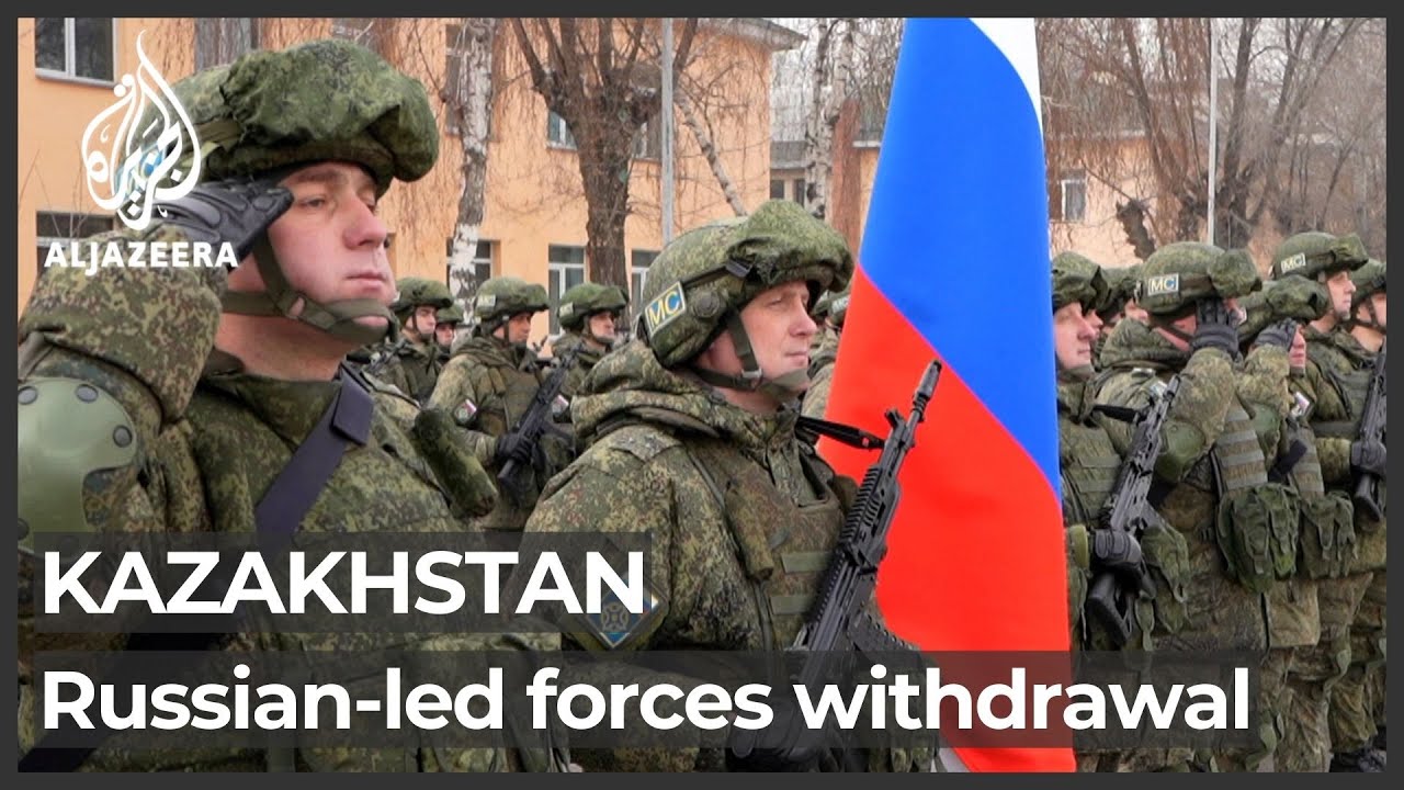 Russian-led Military Forces Begin Withdrawal From Kazakhstan - YouTube