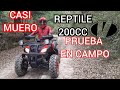 VENTREPTILE 200  PRUEBA DE CAMPO/CASI MUERO?/BORU