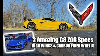 TWO C8 Z06 HIGH WING CORVETTE SEND OFFS with RICK CONTI