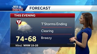Thunderstorms moving through parts of Susquehanna Valley