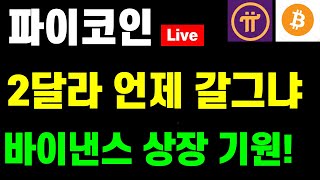 파이코인 2달라 언제 갈그냐! 바이낸스 상장 기원! / 비트코인 위축중