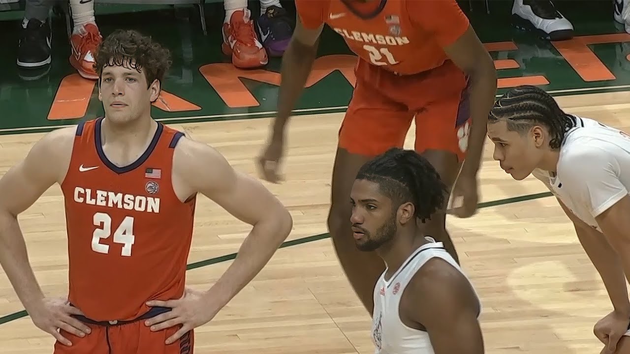 #16 Clemson Vs Miami College Basketball Game Full Highlights 2024 - YouTube