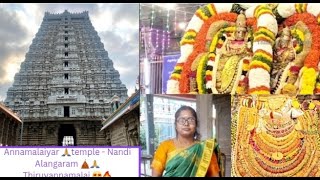 அண்ணாமலையார்🙏✨️ கோவில் |திருவண்ணாமலை🔥😍| |நந்தி அலங்காரம்| #மாட்டுப்பொங்கல் #திலகவதிமகேஷ்285