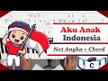 Aku Anak Indonesia - A.T. Mahmud | Keyboard Tutorial Cover in C + Not Angka + Chord