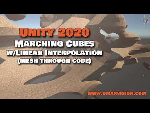 How To Do Marching Cubes With Linear Interpolation Unity 2020 Youtube