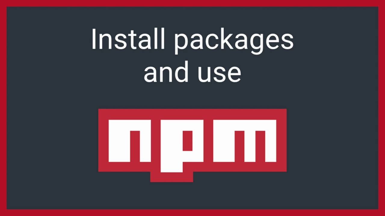 Install NPM Packages - YouTube