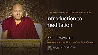 1 - HH Karmapa - Introduction to meditation