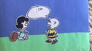 Charlie Brown Football - Paper Stop Motion Animation