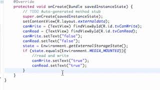 Android Developing Applications Tutorial 104 External Storage State