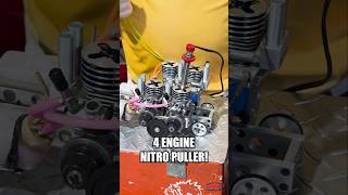 4 ENGINE NITRO PULLER!! #tabletoppulling #nitro #tractorpulling
