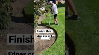 #finish #this #crispy #edge #oddlysatisfying #satisfying #beforeandafter #lawn #diy #question