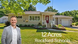 Beautiful Home for Sale with 1.2 Acres In Rockford Schools